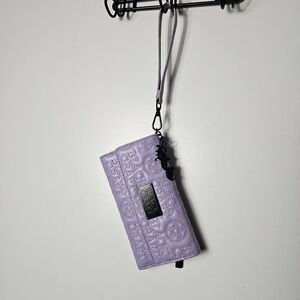 Black Craft Cult Lilac Quilted Wristlet Wallet